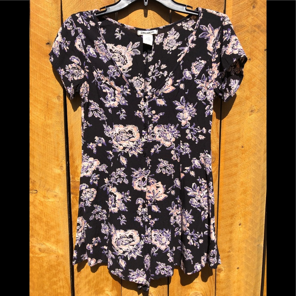 Billabong Floral Romper - Picture 1 of 3